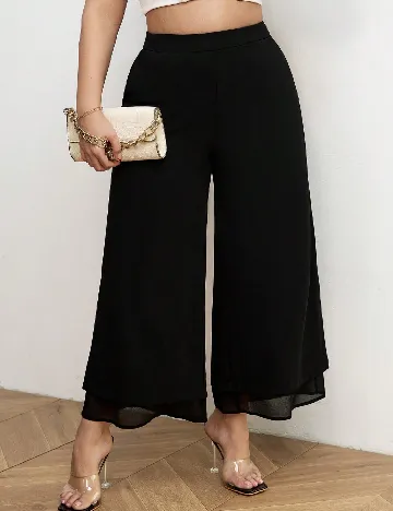 Pantaloni SHEIN CURVE, negru