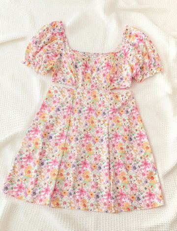 Rochie scurta SHEIN CURVE, floral print