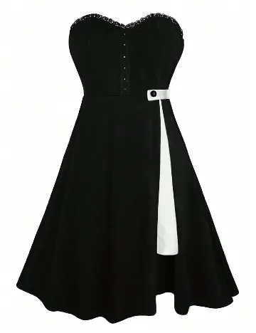 Rochie scurta SHEIN CURVE, negru