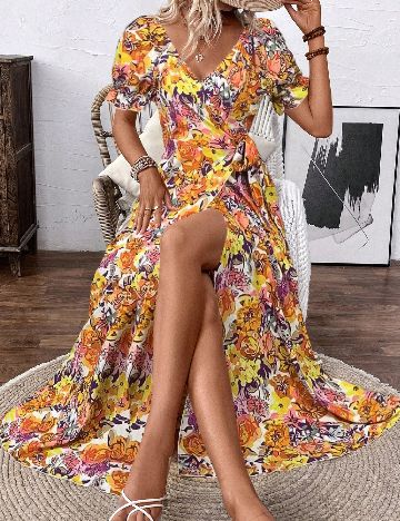 Rochie lunga SHEIN, mix culori