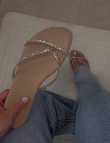 Slapi SHEIN, argintiu