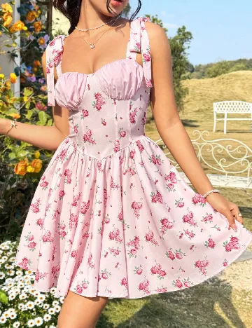 Rochie scurta SHEIN, roz