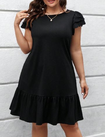 Rochie scurta SHEIN CURVE, negru