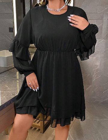 Rochie scurta SHEIN CURVE, negru