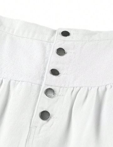 Fusta SHEIN CURVE, alb