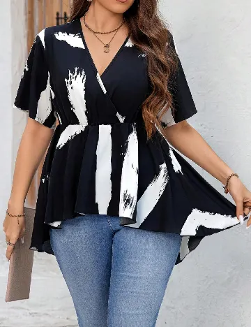 Bluza SHEIN CURVE, negru