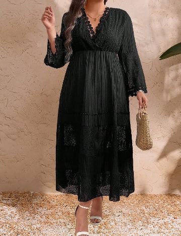 Rochie lunga SHEIN CURVE, negru