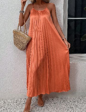 Rochie lunga SHEIN, portocaliu