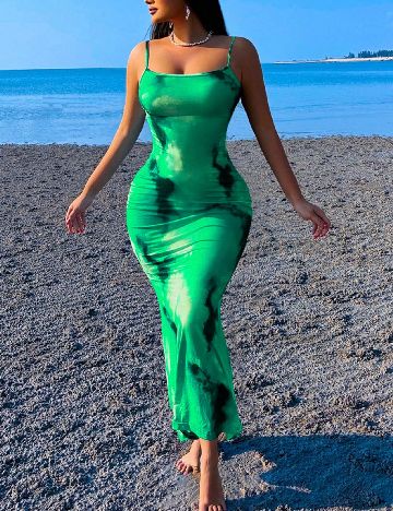 Rochie lunga SHEIN, verde