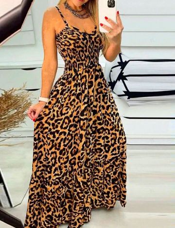 Rochie lunga SHEIN, animal print