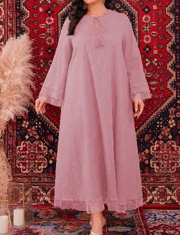 Rochie lunga SHEIN CURVE, roz