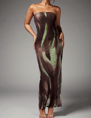 Rochie medie SHEIN, maro deschis