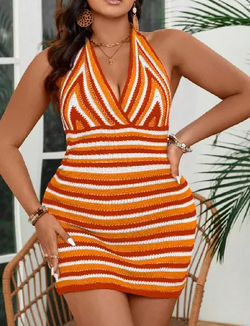 Rochie scurta SHEIN CURVE, mix culori