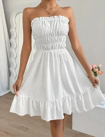 Rochie scurta SHEIN, alb