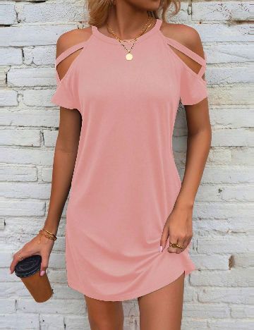 Rochie scurta SHEIN, roz