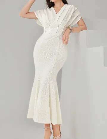 Rochie lunga SHEIN, ecru