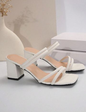 Sandale SHEIN, alb