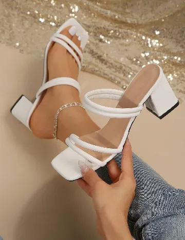 Sandale SHEIN, alb