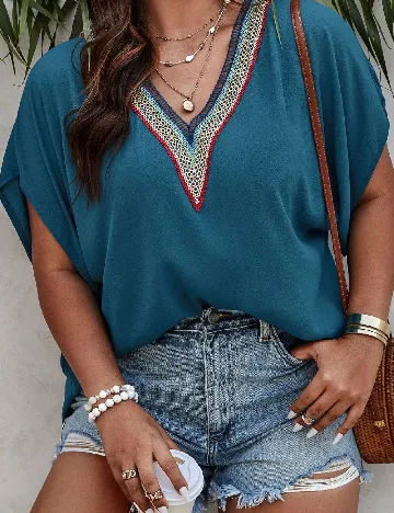 Bluza SHEIN CURVE, albastru