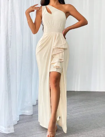 Rochie lunga SHEIN, crem