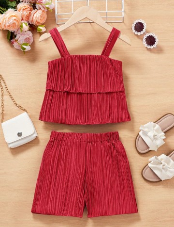 Compleu Shein Kids, rosu