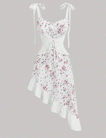 Rochie medie SHEIN, floral print