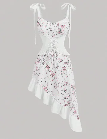 Rochie medie SHEIN, floral print