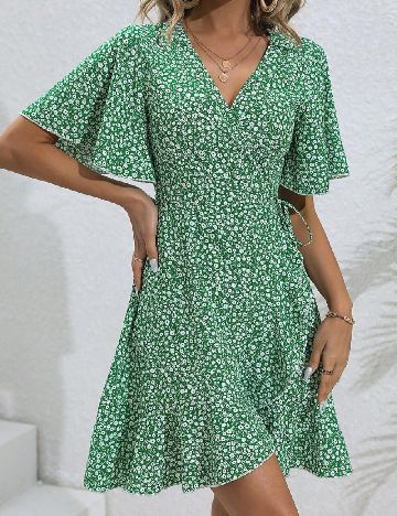 Rochie scurta SHEIN, verde