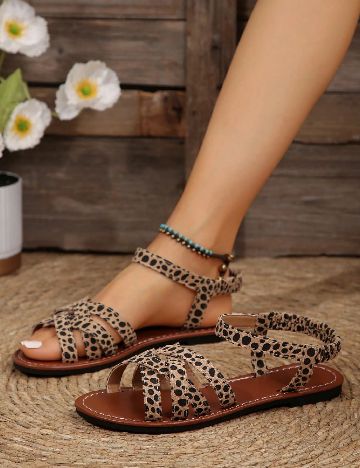 Sandale SHEIN, animal print
