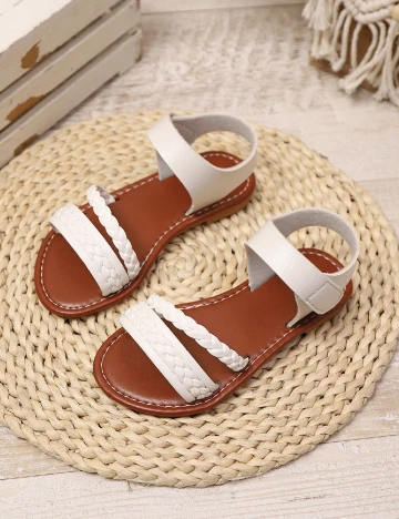 Sandale Shein Kids, alb