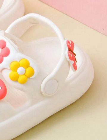 Sandale Shein Kids, alb