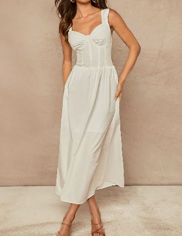 Rochie medie SHEIN, alb