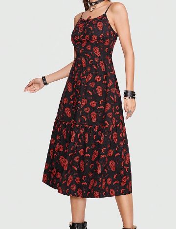 Rochie medie Romwe, negru