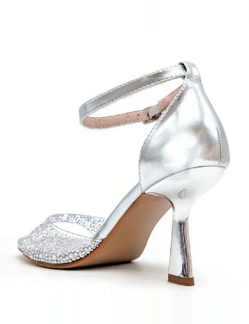 Sandale SHEIN, argintiu
