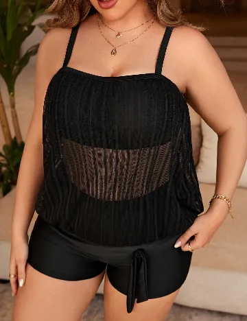 Costum de baie SHEIN CURVE, negru