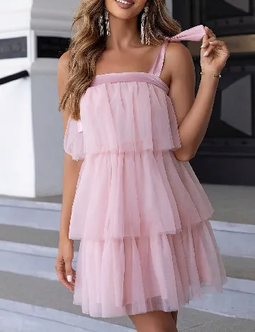 Rochie scurta SHEIN, roz