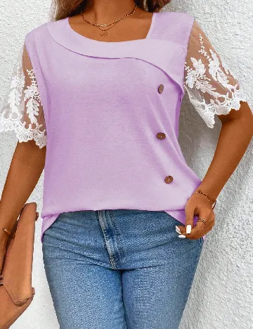 Bluza SHEIN CURVE, mov