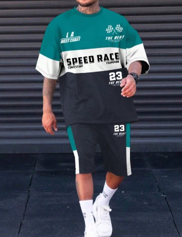 Compleu SHEIN Plus Size Men, mix culori