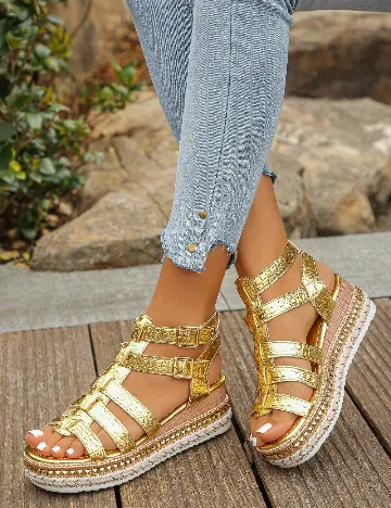 Sandale SHEIN, auriu