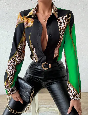 Camasa SHEIN, mix culori