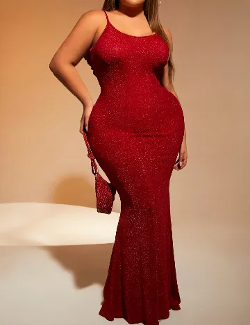 Rochie lunga SHEIN CURVE, rosu