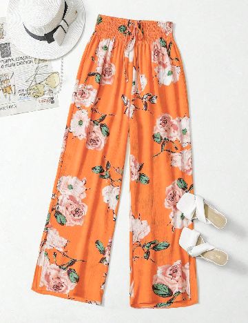 Pantaloni SHEIN CURVE, floral print