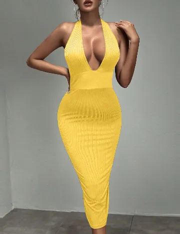 Rochie medie SHEIN, galben