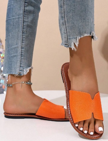 Slapi SHEIN, portocaliu