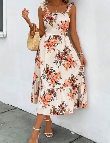 Rochie medie SHEIN, crem