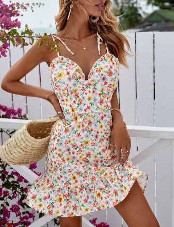 Rochie scurta SHEIN, floral