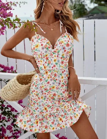 Rochie scurta SHEIN, floral