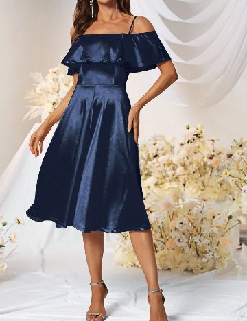 Rochie medie SHEIN, bleumarin