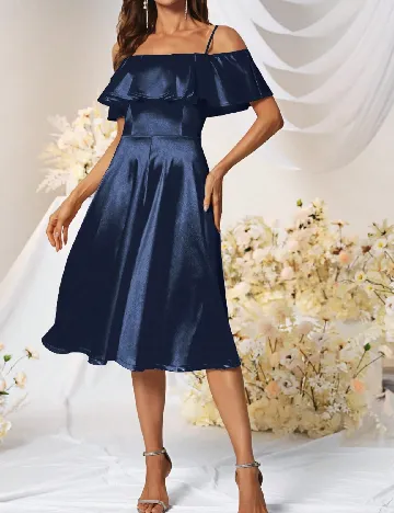 Rochie medie SHEIN, bleumarin