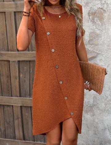 Rochie scurta SHEIN, maro